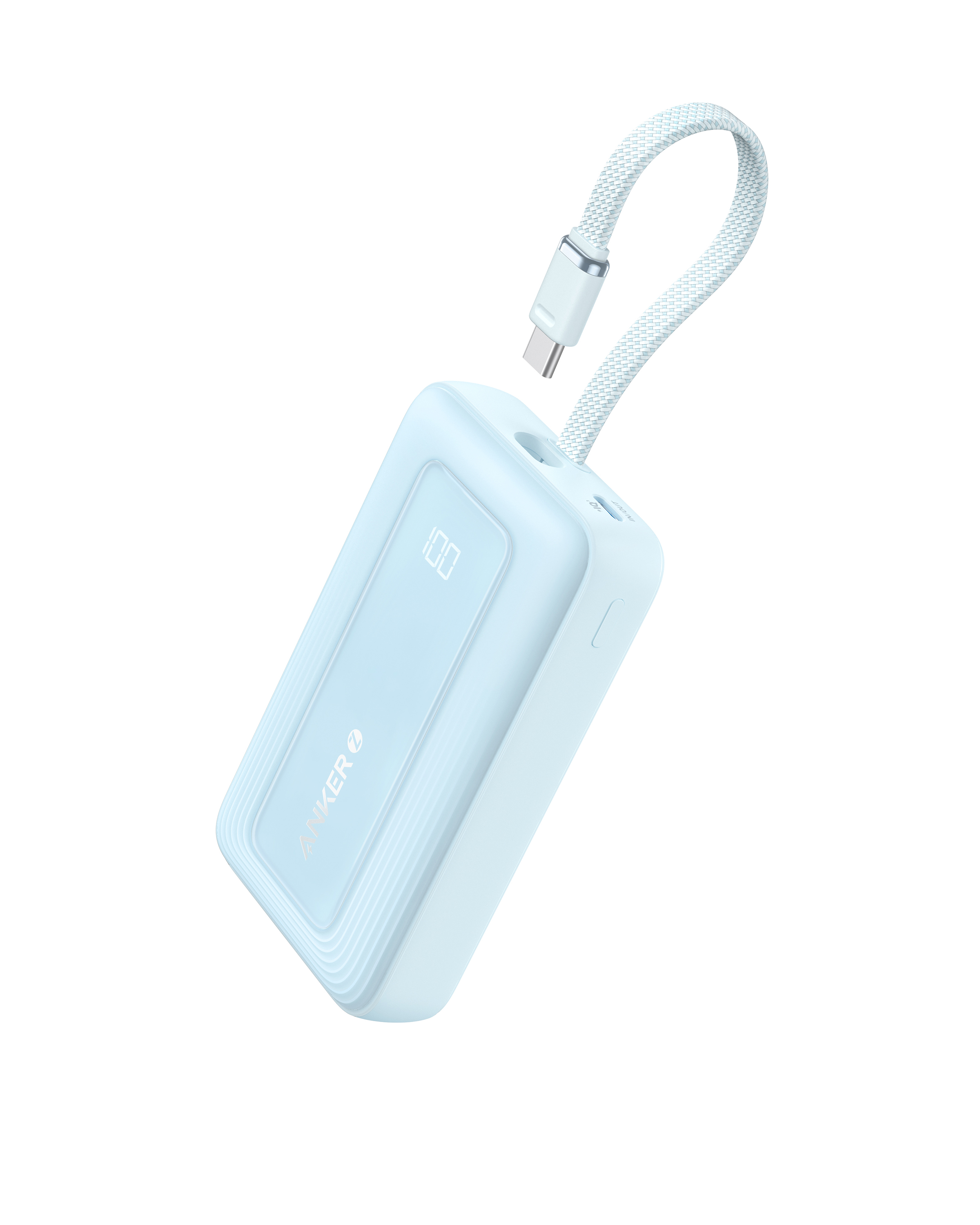 Pilt Anker | Power Bank with Built-In USB-C Cable | A1688031 | 10000 mAh | 30W Output | Blue