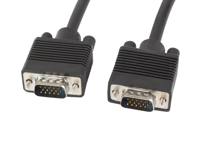 Pilt Lanberg VGA Cable, Dual-Shielded Ferrite Core | CA-VGAC-10CC-0018-B | VGA to VGA | 1.8 m