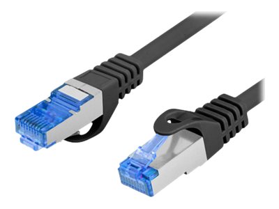 Pilt Lanberg Patchcord Cat.6A S/FTP LSZH CCA | PCF6A-10CC-0200-BK | 2 m