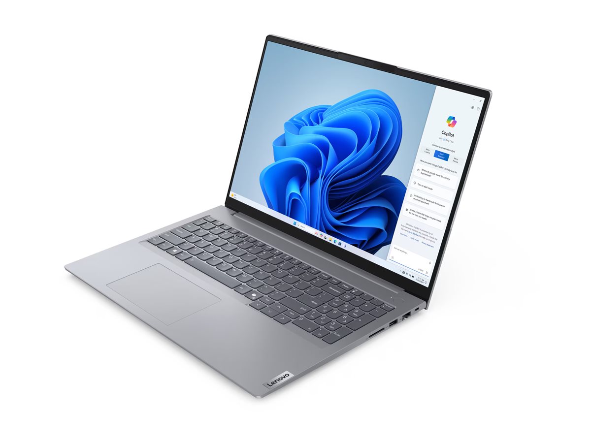 Pilt Lenovo ThinkBook 16 Gen 7 ARP 16 WUXGA AMD R5-7535HS/16GB/256GB/AMD Radeon 660M/WIN11 Pro/ENG Backlit kbd/Grey/FP/2Y Warranty | Lenovo