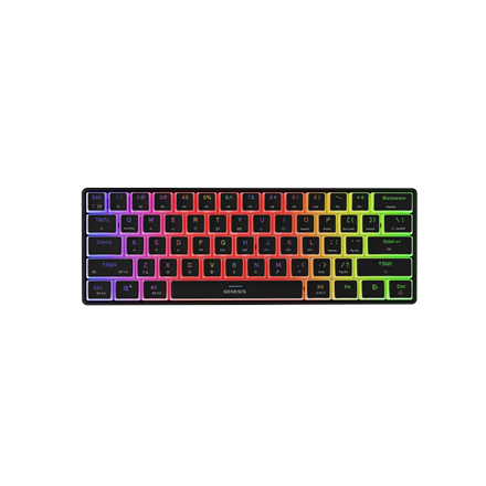 Pilt Genesis | THOR 660 G2 | Gaming keyboard | Wireless/Wired | US | Black | 2.4 GHz, Bluetooth, USB | Tactile
