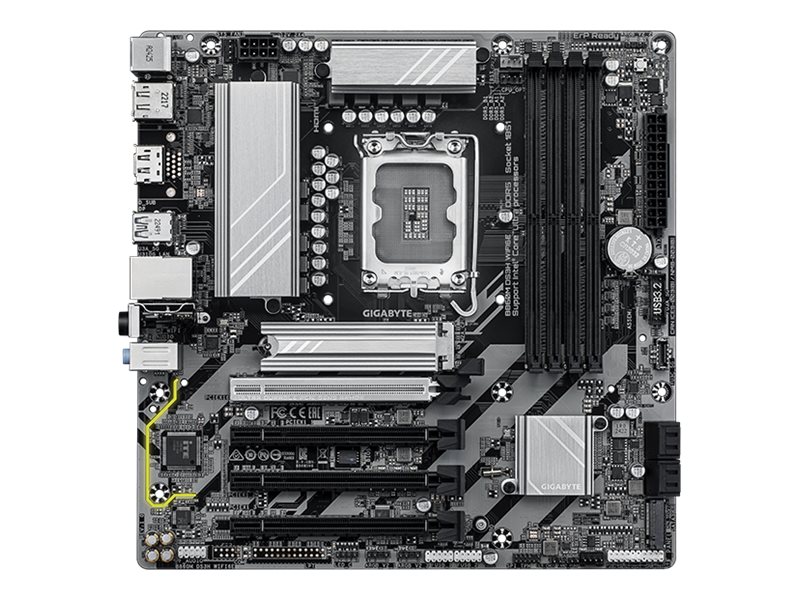 Pilt Gigabyte B860M DS3H WIFI6E | Processor family Intel | Processor socket LGA1851 | DDR5 | Supported hard disk drive interfaces SATA, M.2 | Number of SATA connectors 4