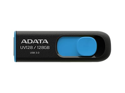 Pilt ADATA | UV128 | 128 GB | USB 3.0 | Black/Blue