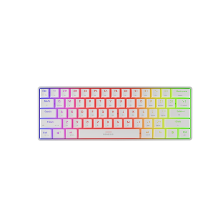 Pilt Genesis | THOR 660 G2 | Gaming keyboard | Wireless/Wired | US | White | 2.4 GHz, Bluetooth, USB | Tactile