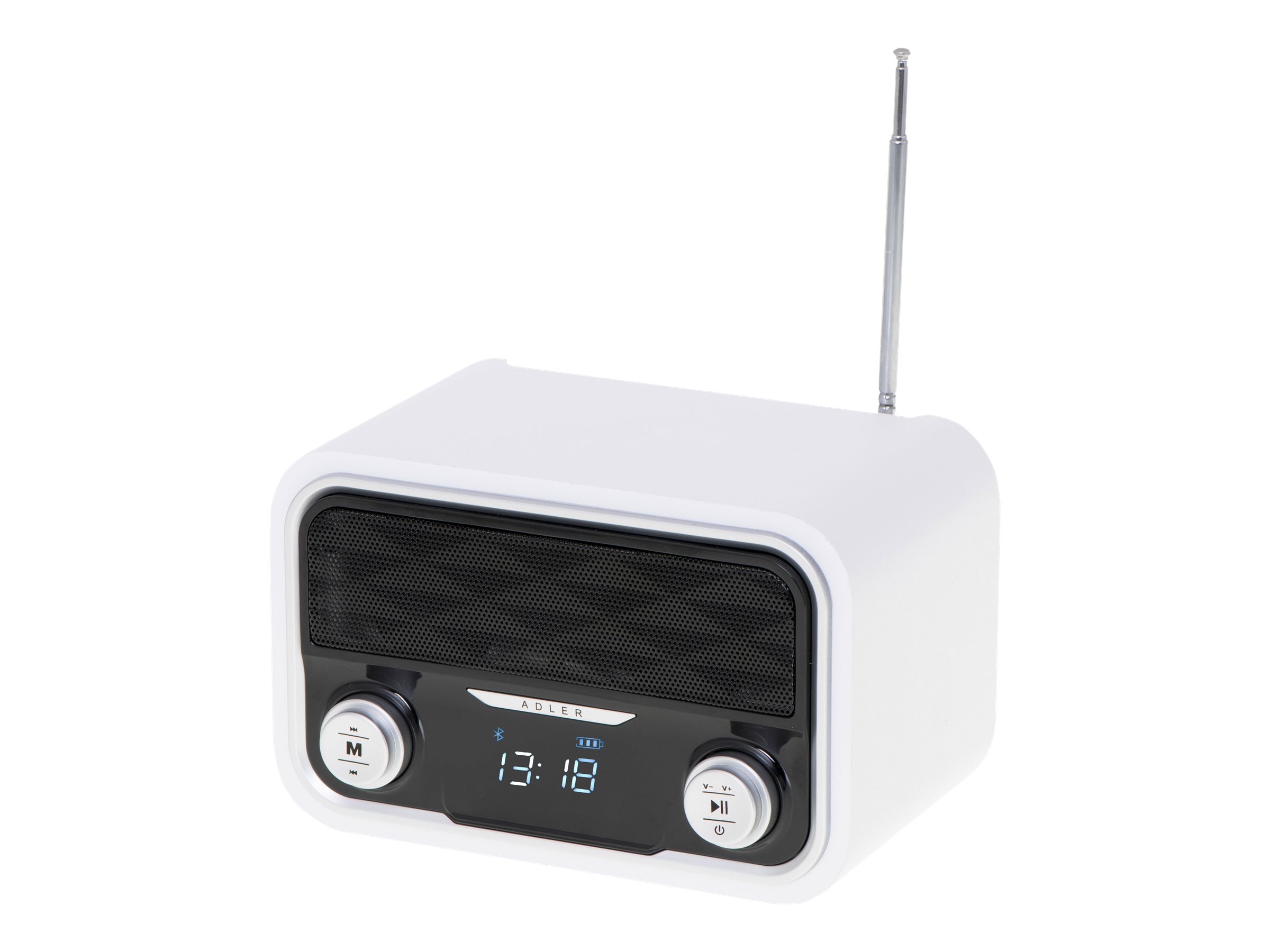 Pilt Adler | Bluetooth Radio | AD 1185 | AUX in | White