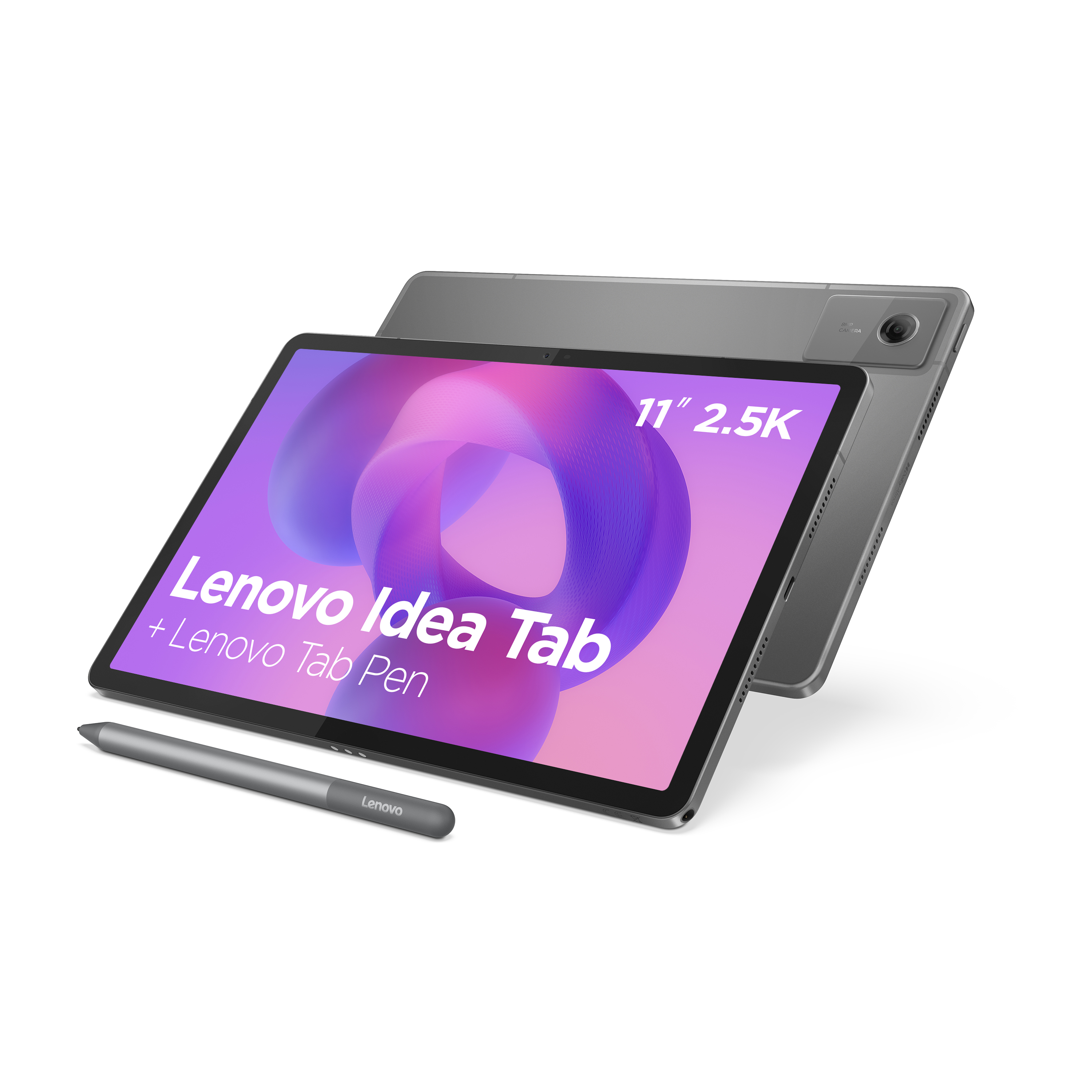 Pilt Lenovo Tab (without power adapter) | Idea Tab | 11 " | Luna Grey | IPS | 2560 x 1600 pixels | MediaTek Dimensity 6300 | 8 GB | Soldered LPDDR4x | 128 GB | 5G | Wi-Fi | Front camera | 5 MP | Rear camera | 8 MP | Bluetooth | 5.2 | Android | 15 or Later | Warranty 24 month(s) | Lenovo Tab Pen
