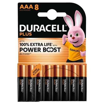 Pilt Duracell Plus Boost MN2400 BL8 | AAA | 8 pc(s)
