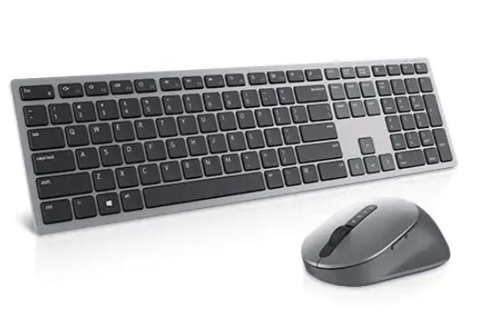 Pilt Dell | Premier Multi-Device Keyboard and Mouse | KM7321W | Keyboard and Mouse Set | Wireless | Batteries included | US | Titan grey | Wireless connection