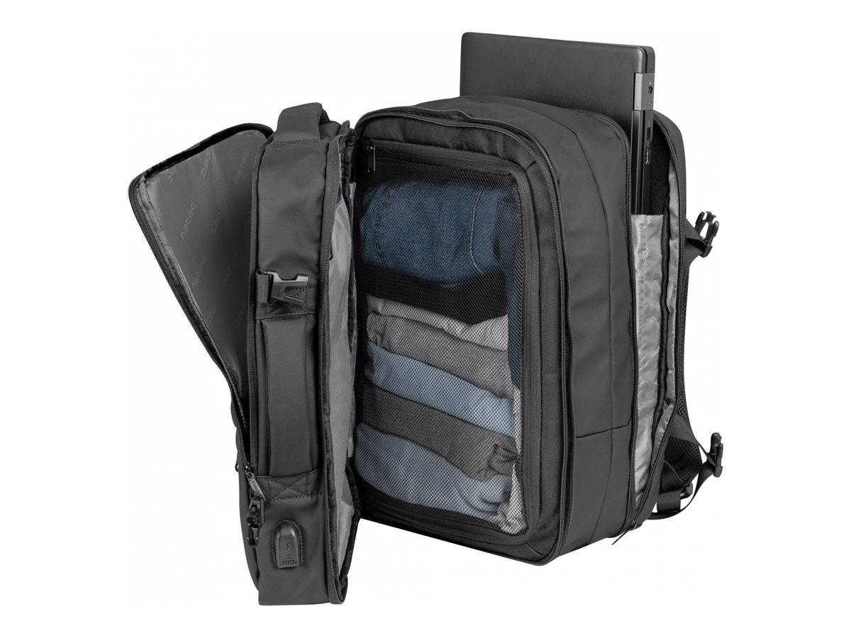 Pilt Natec Laptop Backpack Camel Pro 17.3, Black