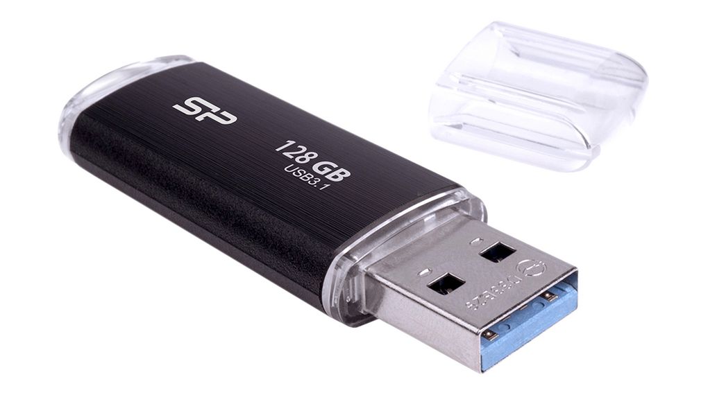 Pilt Silicon Power | USB 3.1 Flash Drive | Blaze B02 | 128 GB | USB 3.2 Gen 1/USB 3.1 Gen 1/USB 3.0/USB 2.0 | Black