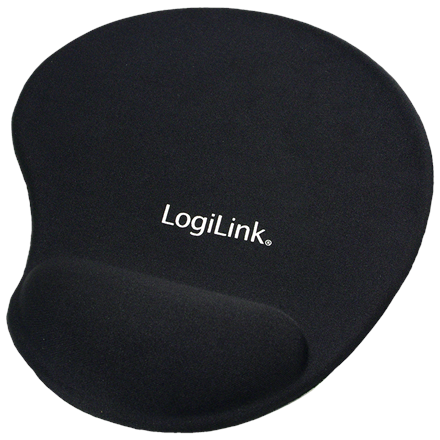 Pilt Mousepad with Gel Wrist Rest Support, | Logilink | ID0027 | Black