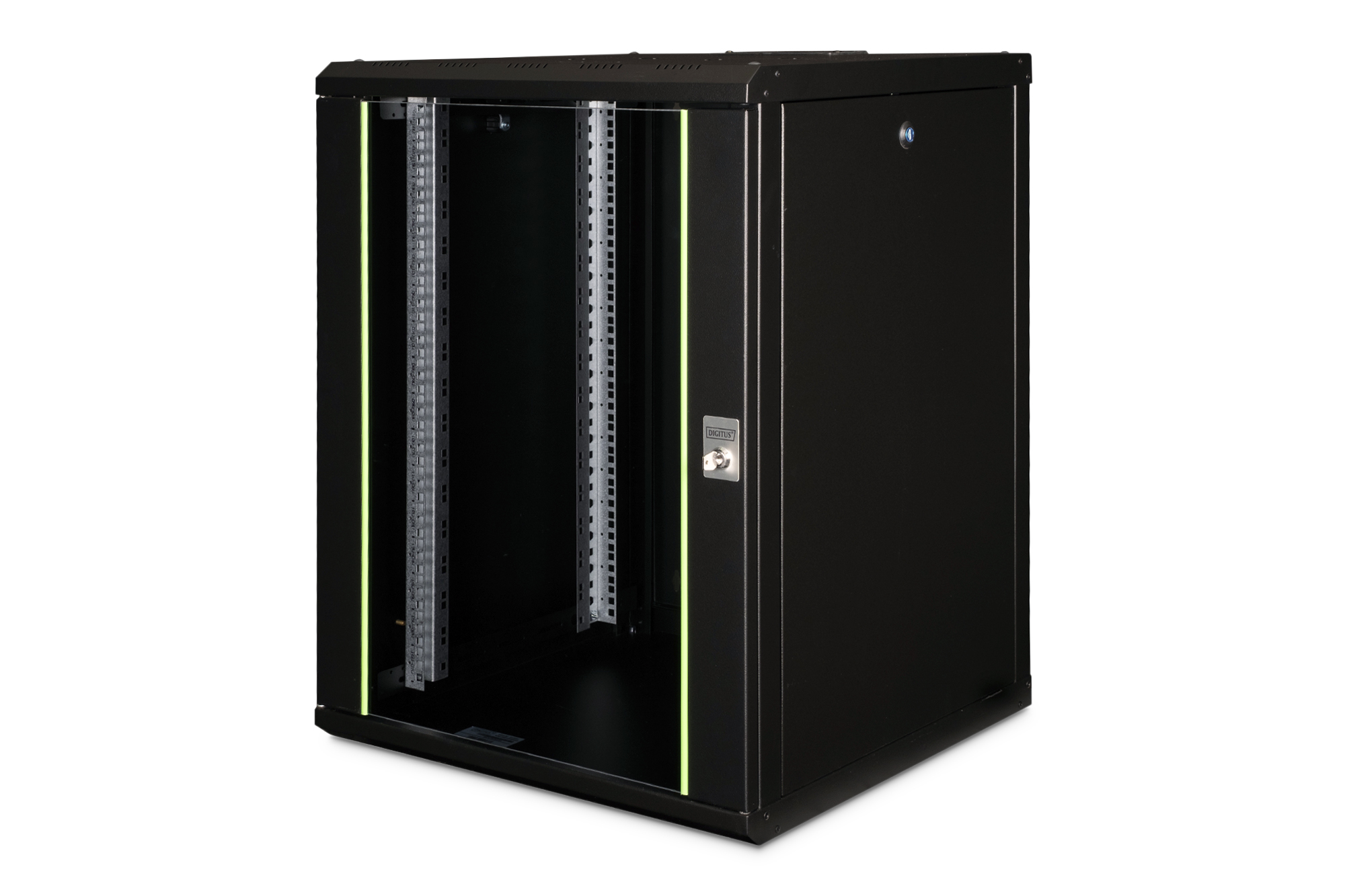 Pilt Digitus Wall Mounting Cabinet Unique Series | DN-19 16U-6/6-SW | Black | 82 x 60 x 60 cm