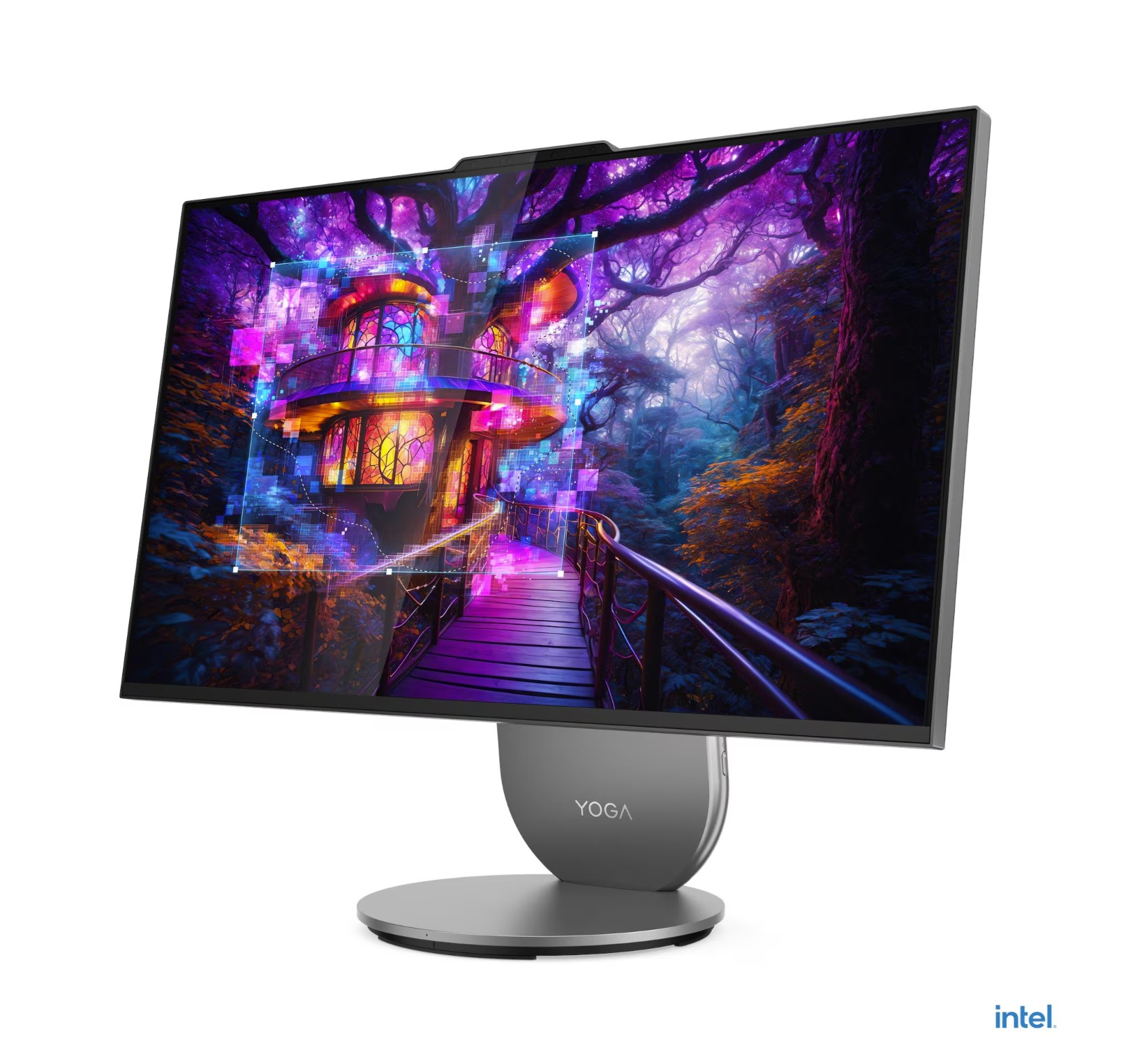 Pilt Lenovo Yoga AIO 27IAH10 27 QHD ULT7-255H/16GB/1TB/Intel Arc 140T GPU/WIN11 Home/Nordic kbd/Grey/2Y Warranty | Lenovo Yoga | AIO 27IAH10 | Desktop | AIO | 27 " | Inte Core Ultra 7 | 255H | 16 GB | Soldered LPDDR5x-7467 | 1000 GB | Intel Arc | Nordic | Windows 11 Home | Warranty 24 month(s)