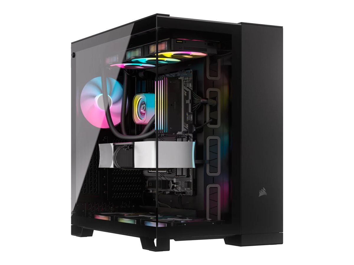 Pilt Corsair Dual Chamber PC Case | iCUE LINK 6500X RGB | Black | Mid Tower | Power supply included No | ATX