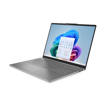 Pilt Lenovo IdeaPad Slim 5 16AHP10 | Luna Grey | 16 " | OLED | 2.8K | 2880 x 1800 pixels | Glossy | AMD Ryzen 5 | 8645HS | 16 GB | DDR5 | Solid-state drive capacity 512 GB | AMD Radeon 760M Graphics | Windows 11 Home | 802.11be | Bluetooth version 5.4 | Keyboard language English | Keyboard backlit | Warranty 24 month(s) | Battery warranty 12 month(s)