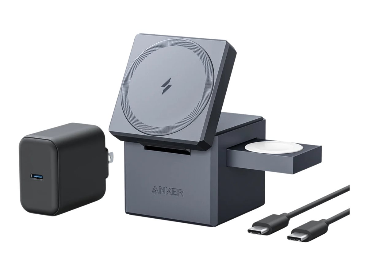 Pilt Anker Magnetic Wireless 3-in-1 Cube with MagSafe (15W) | Y1811G11