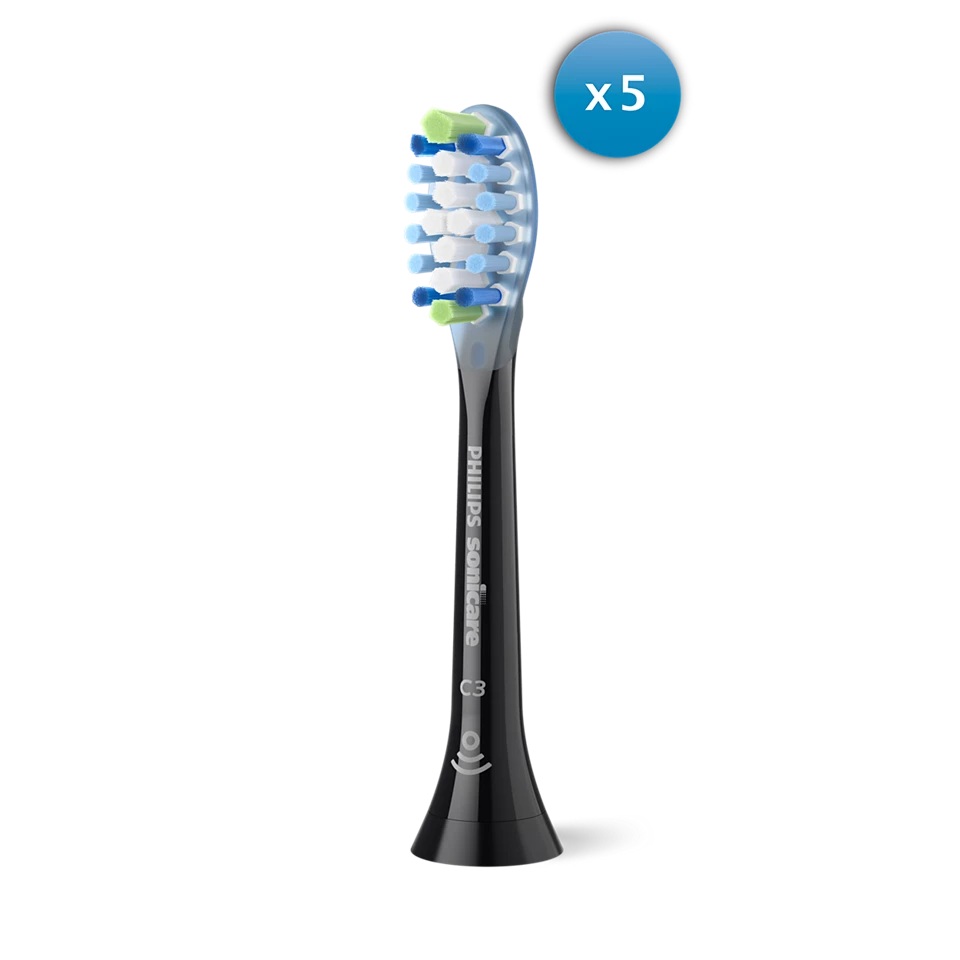 Pilt Philips | Toothbrush Heads | HX9045/88 Sonicare Premium Plaque Defence | Heads | For adults | Number of brush heads included 5 | Black