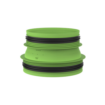 Pilt DUCO Connection Piece with Joint D180/D160 (M/M)