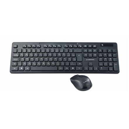 Pilt Gembird | Black | Wireless desktop set | KBS-WCH-03 | Keyboard and Mouse Set | Wireless | Mouse included | US | Black | US | 380 g | Wireless connection