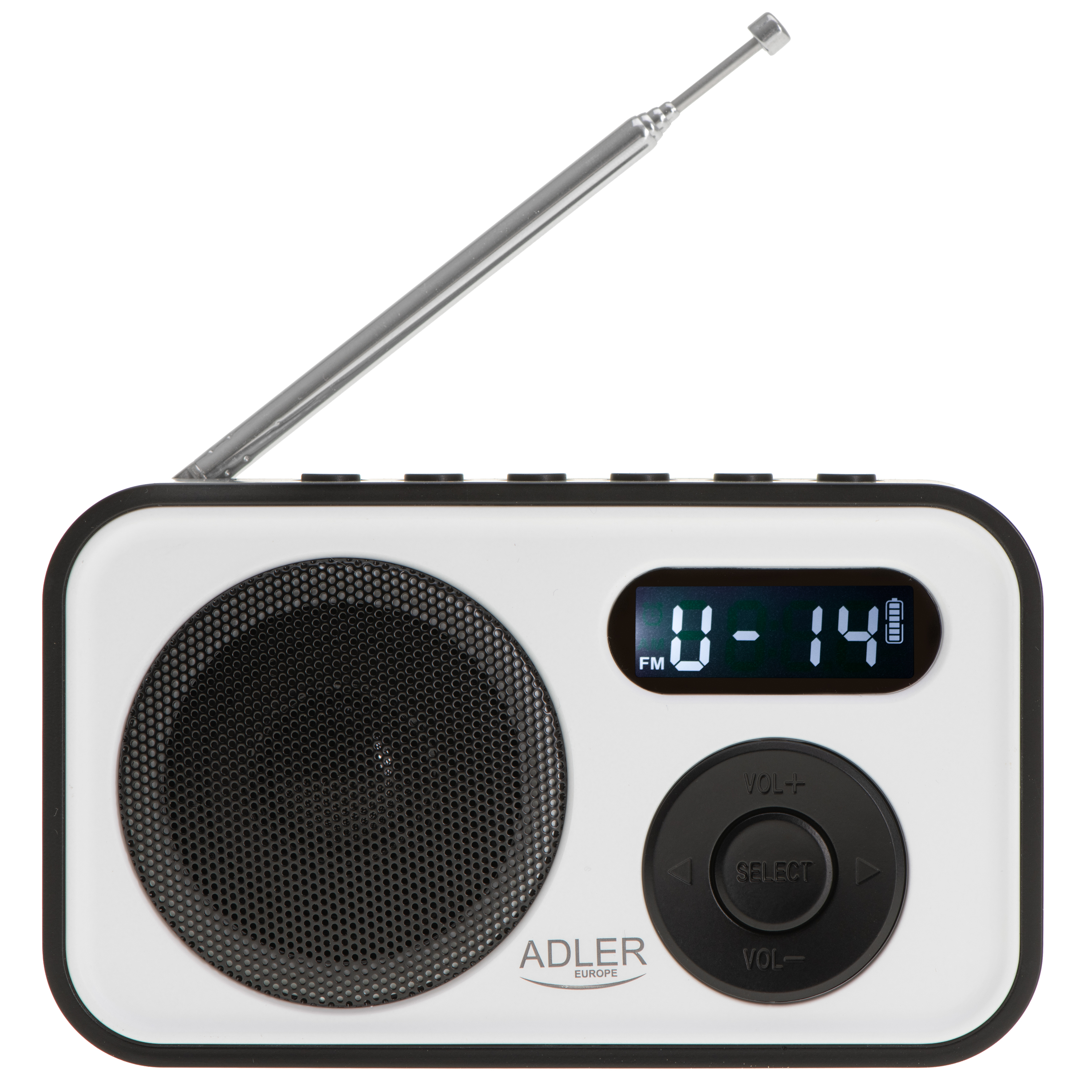 Pilt Adler | PLL AM/FM Digital Radio | AD 1906 | Alarm function | White/Black