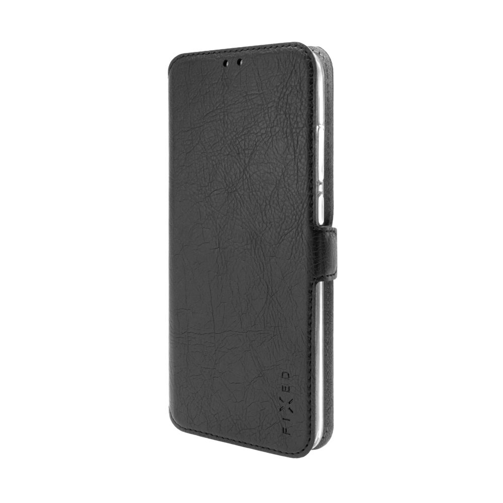 Pilt Fixed Topic | Book Case | Realme | C61/C63/Note 60 | Leather | Black