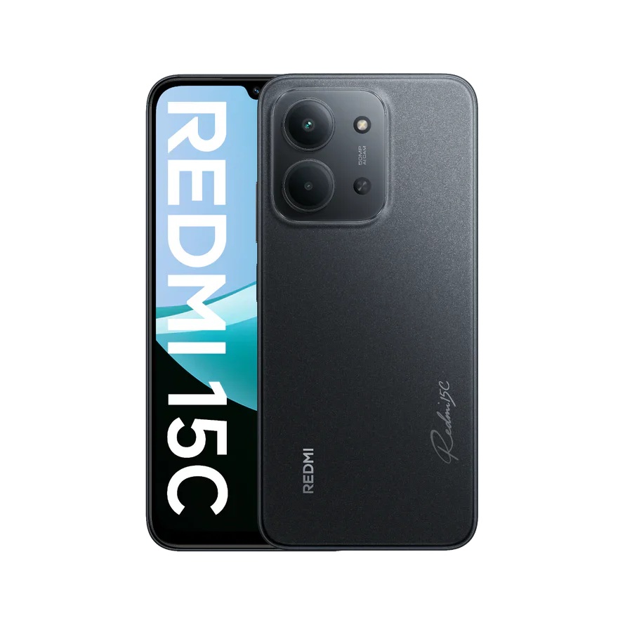 Pilt Xiaomi Redmi | 15C 4G | Midnight Black | 6.9 " | IPS LCD | 720 x 1600 pixels | Mediatek | Internal RAM 4 GB | 128 GB | Dual SIM | Nano SIM | 4G | Main camera resolution 50 MP | Secondary camera resolution 8 MP | Android | 13 | 6000 mAh
