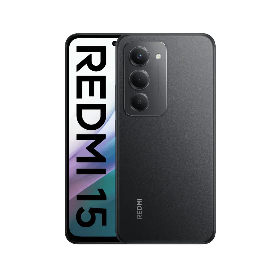Pilt Xiaomi Redmi | 15 | Midnight Black | 6.9 " | IPS LCD | 1080 x 2340 pixels | Qualcomm | Internal RAM 4 GB | 128 GB | Dual SIM | 5G | Main camera resolution 50 MP | Secondary camera resolution 8 MP | Android | 15 | 7000 mAh
