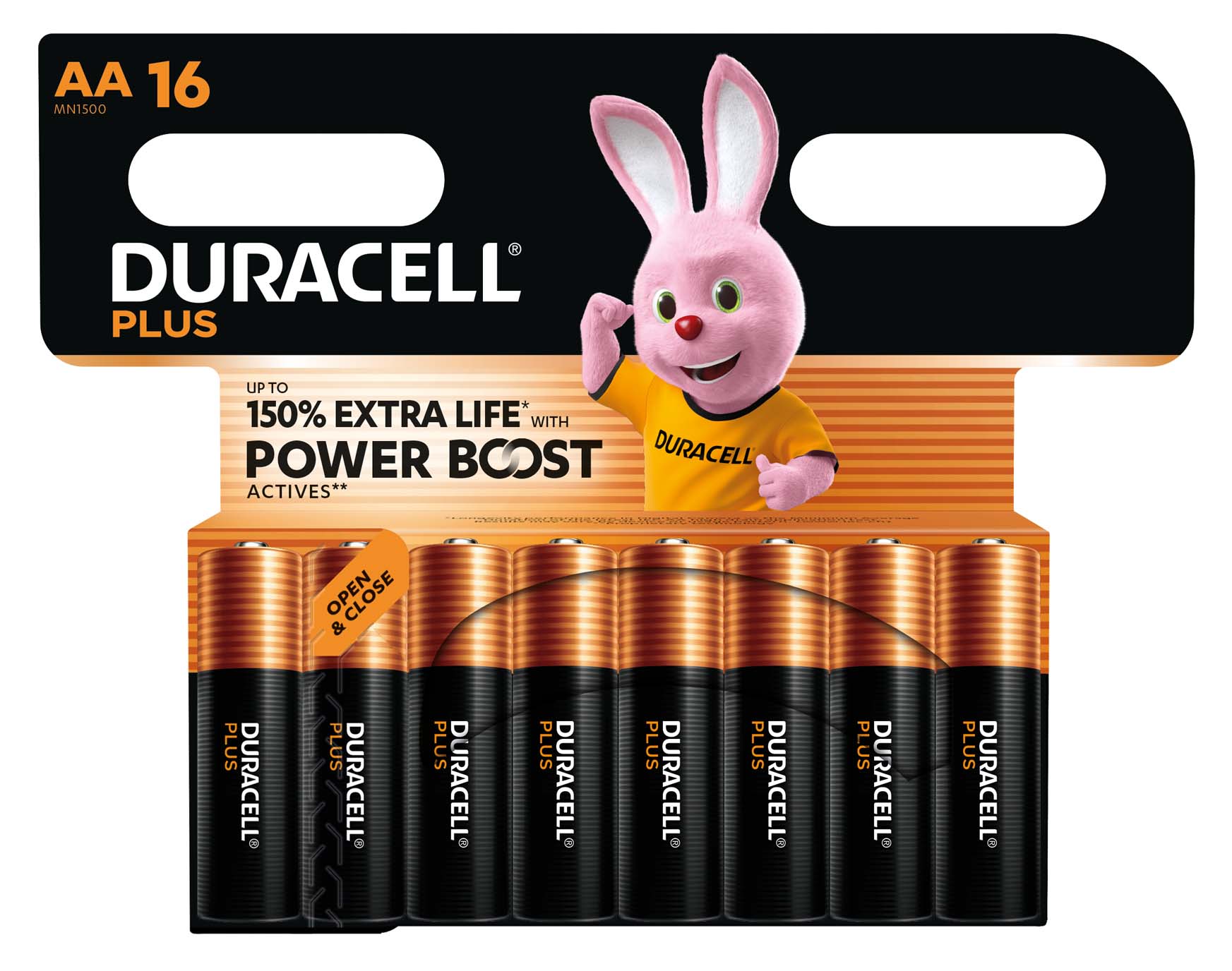 Pilt Duracell Plus Boost MN 1500 BL16 | AA