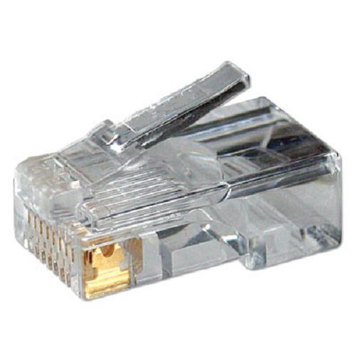 Pilt Logilink | MP0002 | CAT5e Modular PlugSuitable for 8P8C Round CablePlug unshieldedGold-plated contacts | Transparent