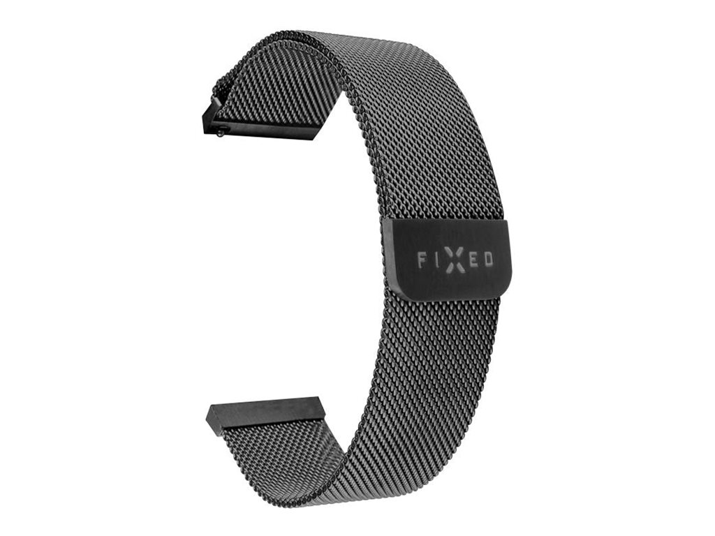 Pilt Fixed | Mesh Strap with Quick Release 20mm for Smartwatch | Black