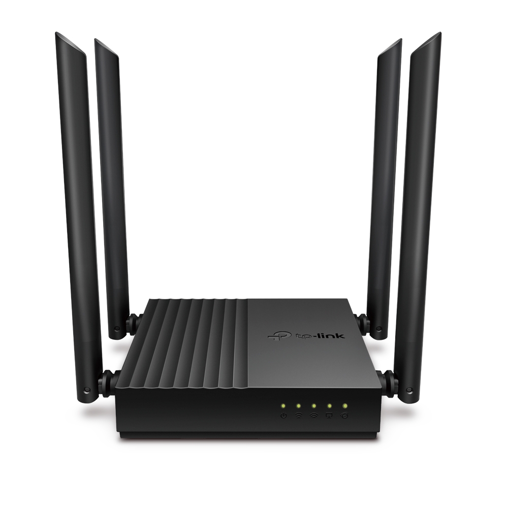 Pilt AC1200 Wireless MU-MIMO Wi-Fi Router | Archer C64 | 802.11ac | 867+400 Mbit/s | Mbit/s | Ethernet LAN (RJ-45) ports 4 | Mesh Support No | MU-MiMO Yes | No mobile broadband | Antenna type 4 x Fixed