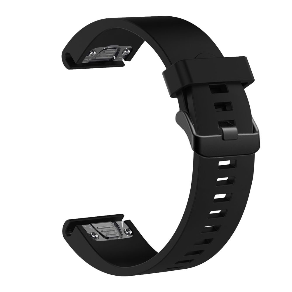 Pilt Fixed | Silicone Strap for Garmin QuickFit 20mm | Black
