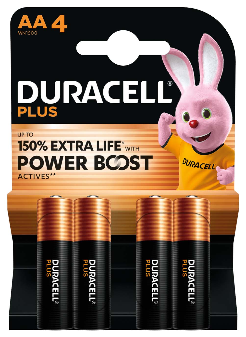 Pilt DURACELL Plus Boost MN1500 AA BL4 | Duracell