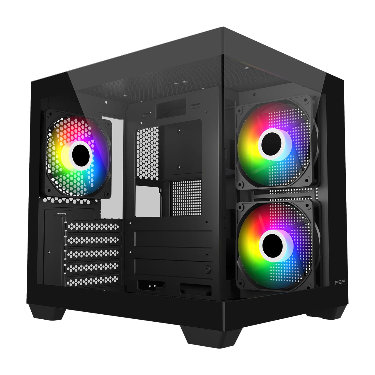 Pilt FSP Case | S140-BA | Black | Mini-ITX, uATX(M-ATX) | Power supply included No