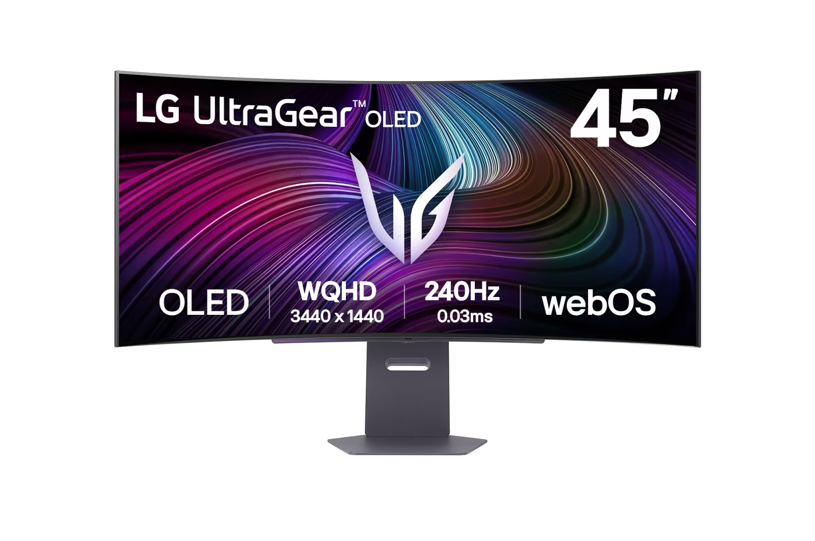 Pilt LG 45GX90SA-B 45" UltraGear Curved OLED, 21:9, 3440x1440, 275cd/m2, 0.03s/HDMI, DisplayPort, USB | LG