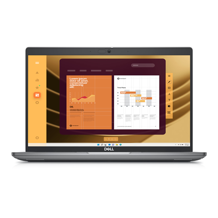 Pilt Dell Latitude 5450 | 14 " | IPS | FHD | 1920 x 1080 pixels | Anti-glare | Intel Core Ultra 7 | 165U | 16 GB | DDR5 | Solid-state drive capacity 512 GB | Intel Integrated Graphics | Windows 11 Pro | 802.11ax | Bluetooth version 5.3 | Keyboard language Estonian | Keyboard backlit | Warranty 36 month(s) | Battery warranty 12 month(s)