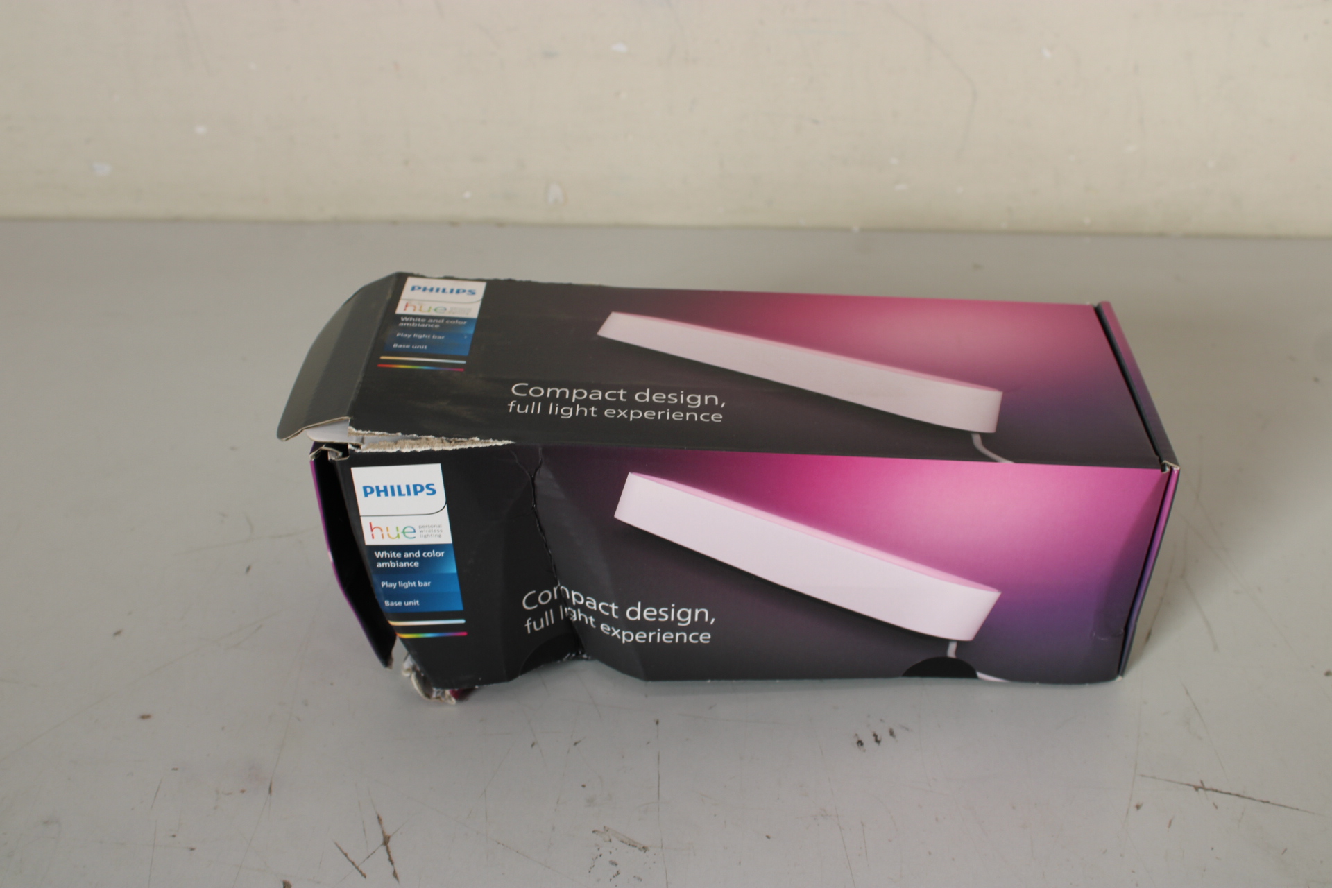 Pilt SALE OUT. |Philips Hue Play WCA Lightbar Base, White|42 W|2000-6500 Hue White Colour Ambiance|DAMAGED PACKAGING