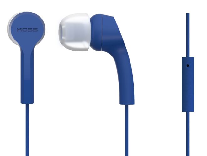 Pilt Koss | KEB9iB | Headphones | 3.5mm (1/8 inch) | In-ear | Microphone | Blue