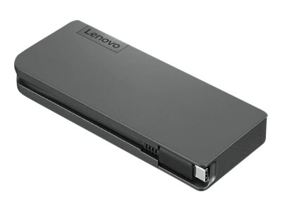 Pilt Lenovo | Powered USB-C Travel Hub | Ethernet LAN (RJ-45) ports 1 | VGA (D-Sub) ports quantity 1 | USB 3.0 (3.1 Gen 1) Type-C ports quantity USB-C female port for charging only (with Lenovo 45W & 65W USB-C power adapter) | USB 3.0 (3.1 Gen 1) ports quantity 1 | USB 2.0 ports quantity 1 | HDMI ports quantity 1