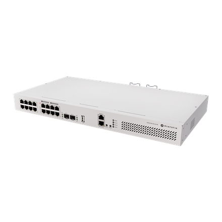 Pilt MikroTik | Cloud Router Switch with RouterOS L5, racmount case | CRS418-8P-8G-2S+RM