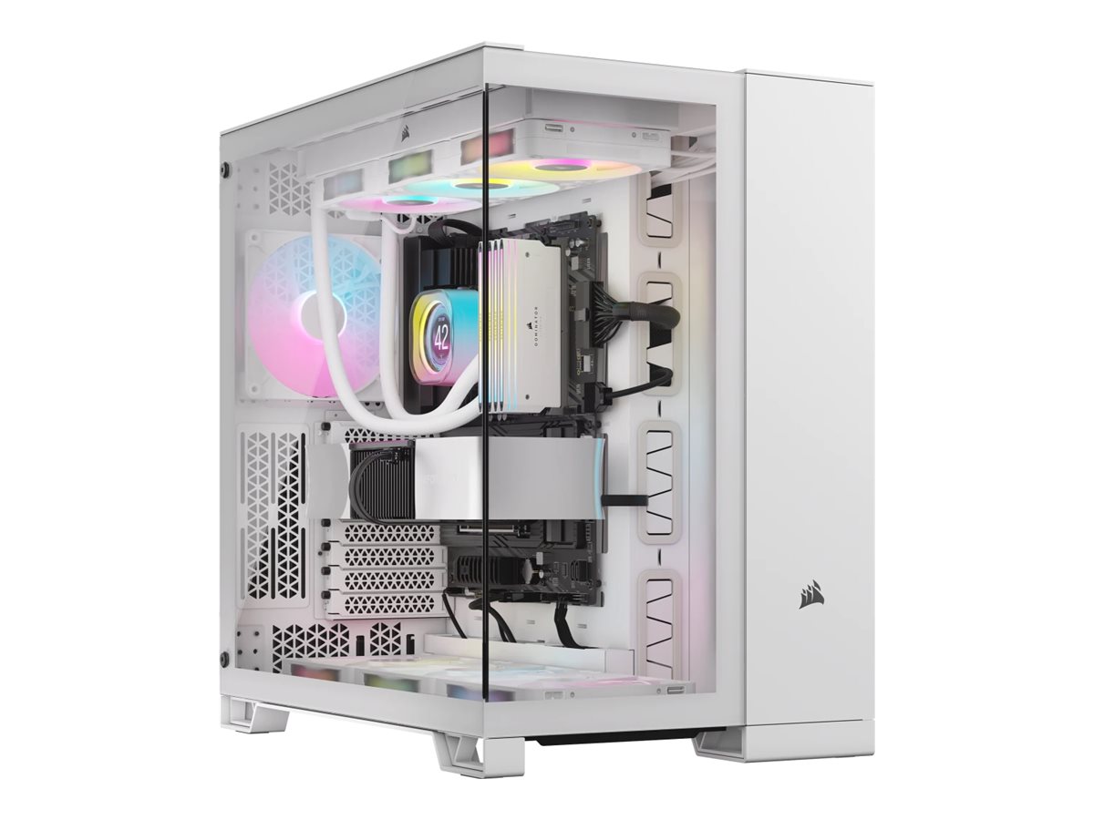 Pilt Corsair Dual Chamber PC Case | iCUE LINK 6500X RGB | White | Mid Tower | Power supply included No | ATX