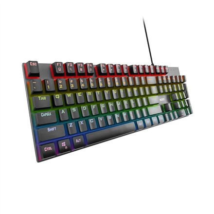 Pilt NOXO | Retaliation | Gaming keyboard | Mechanical | EN/RU | Black | Wired | m | 650 g | Blue Switches