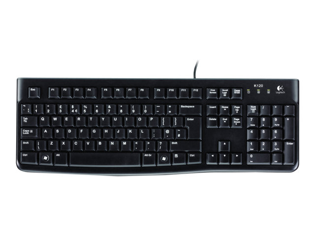 Pilt Logitech | Desktop MK120 | Wired keyboard | USB | Mouse included | US | Black