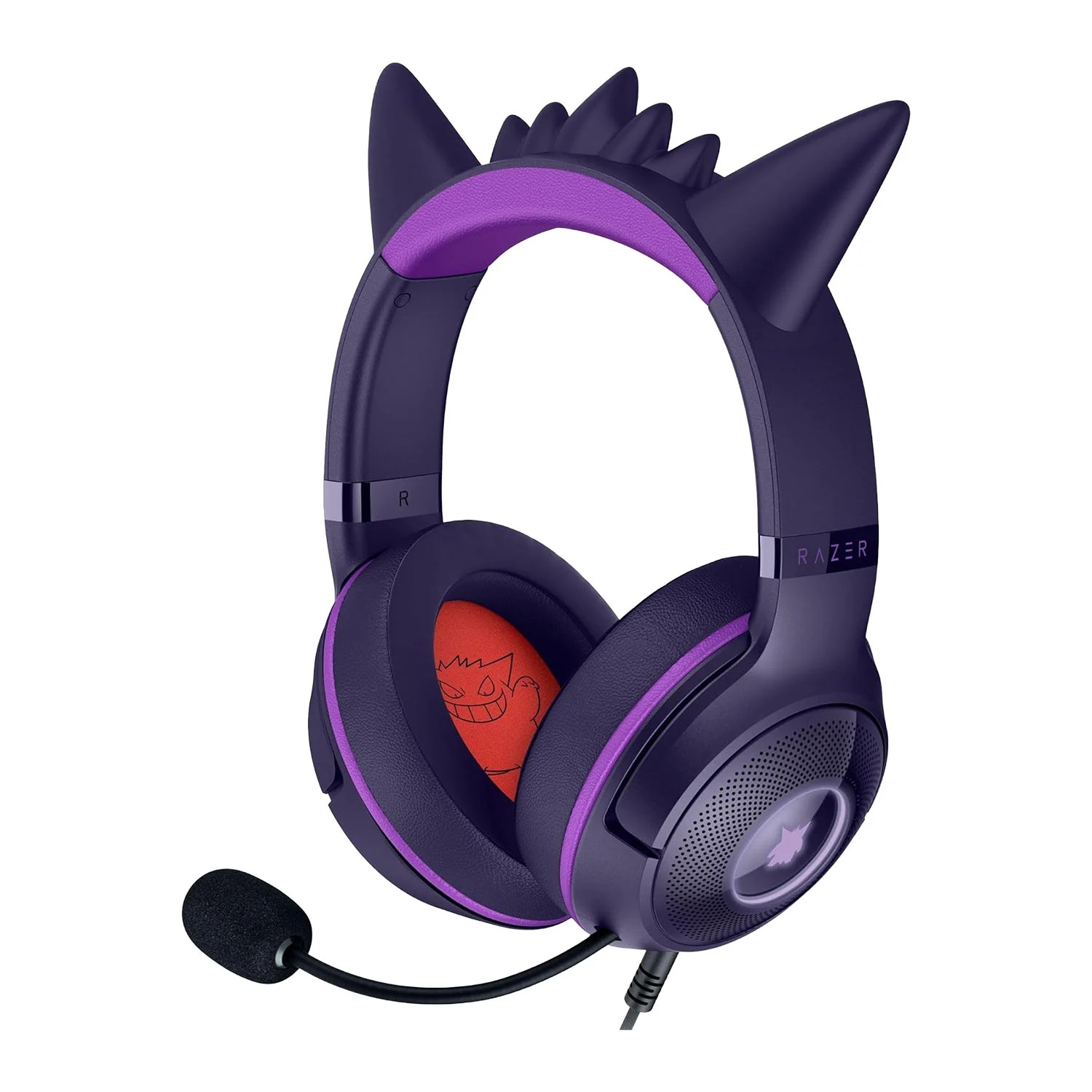 Pilt Razer Headset | Kraken Kitty V2 | Wired | Over-ear | Microphone | Noise canceling | Gengar Edition