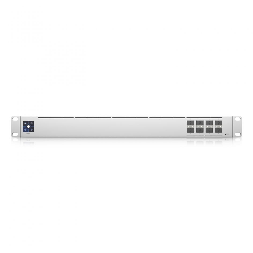 Pilt Ubiquiti | UniFi 8Port 10 Gigabit SFP+ Aggregation Switch | USW-Aggregation | Managed L2 | Rackmountable | Gigabit Ethernet (copper) ports quantity 8 | SFP+ ports quantity 8 x 1/10G SFP+ | Power supply type Internal