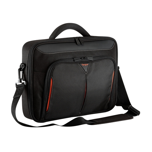 Pilt Targus | Classic | Fits up to size 14 " | Messenger - Briefcase | Black/Red | Shoulder strap