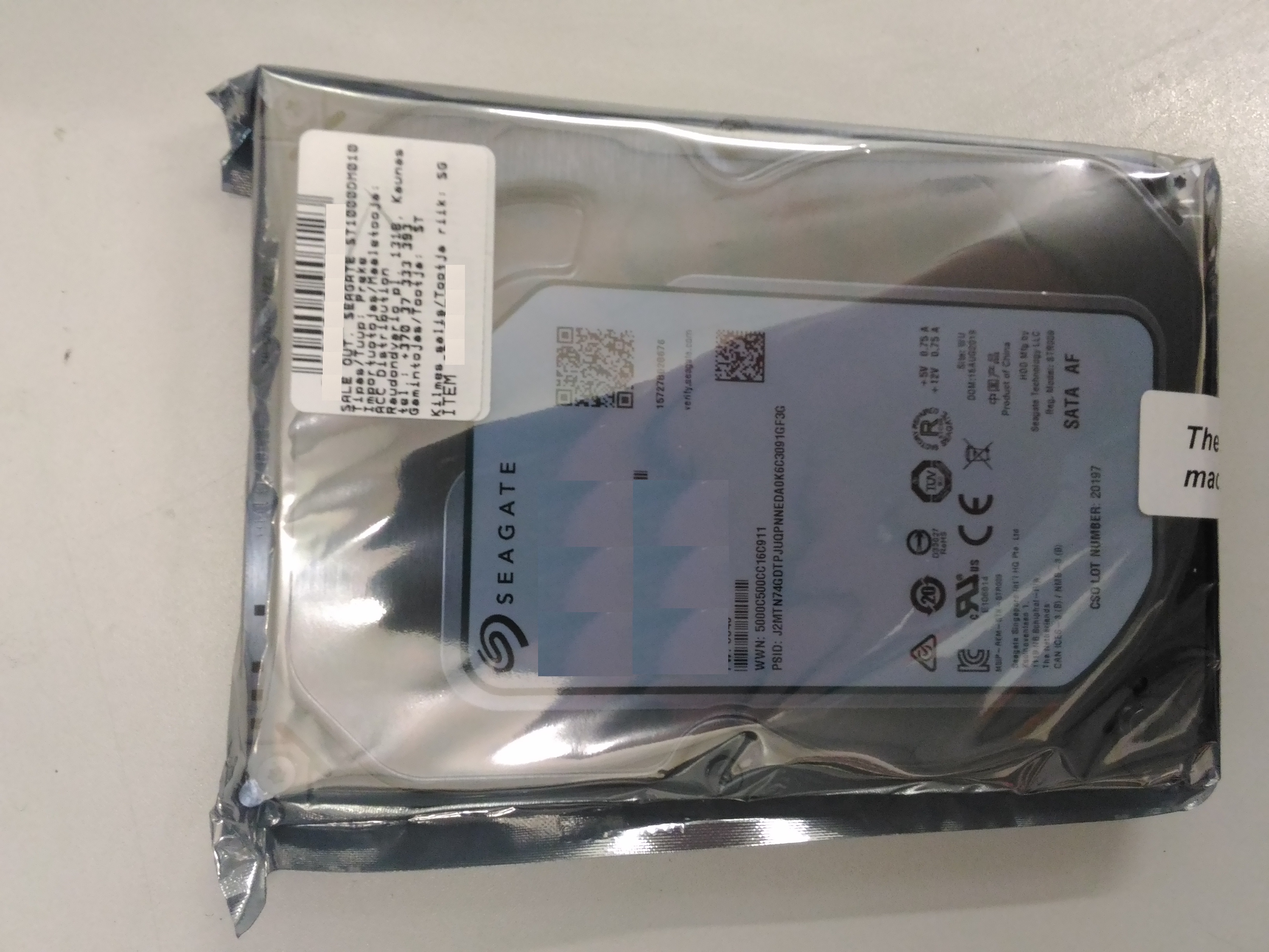 Pilt SALE OUT. SEAGATE IronWolf Pro ST4000NE001 HDD 4TB / 3.5"/ 128 MB / SATA 6Gb/s | Seagate | REFURBISHED