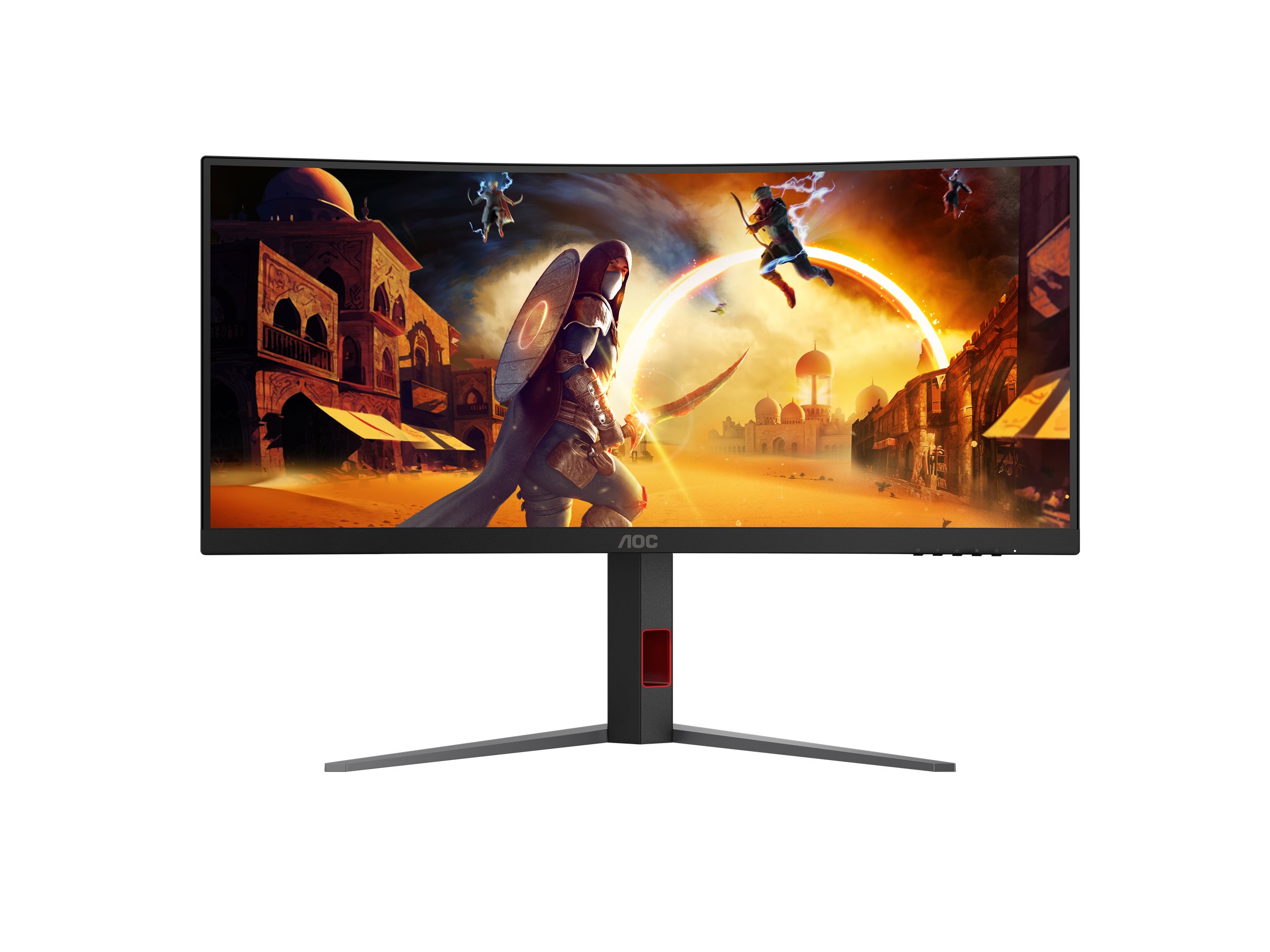 Pilt AOC | CU34G4 | 34 " | Fast VA | UWQHD | 21:9 | 180 Hz | 1 ms | 3440 x 1440 pixels | 300 cd/m² | HDMI ports quantity 2 | Black