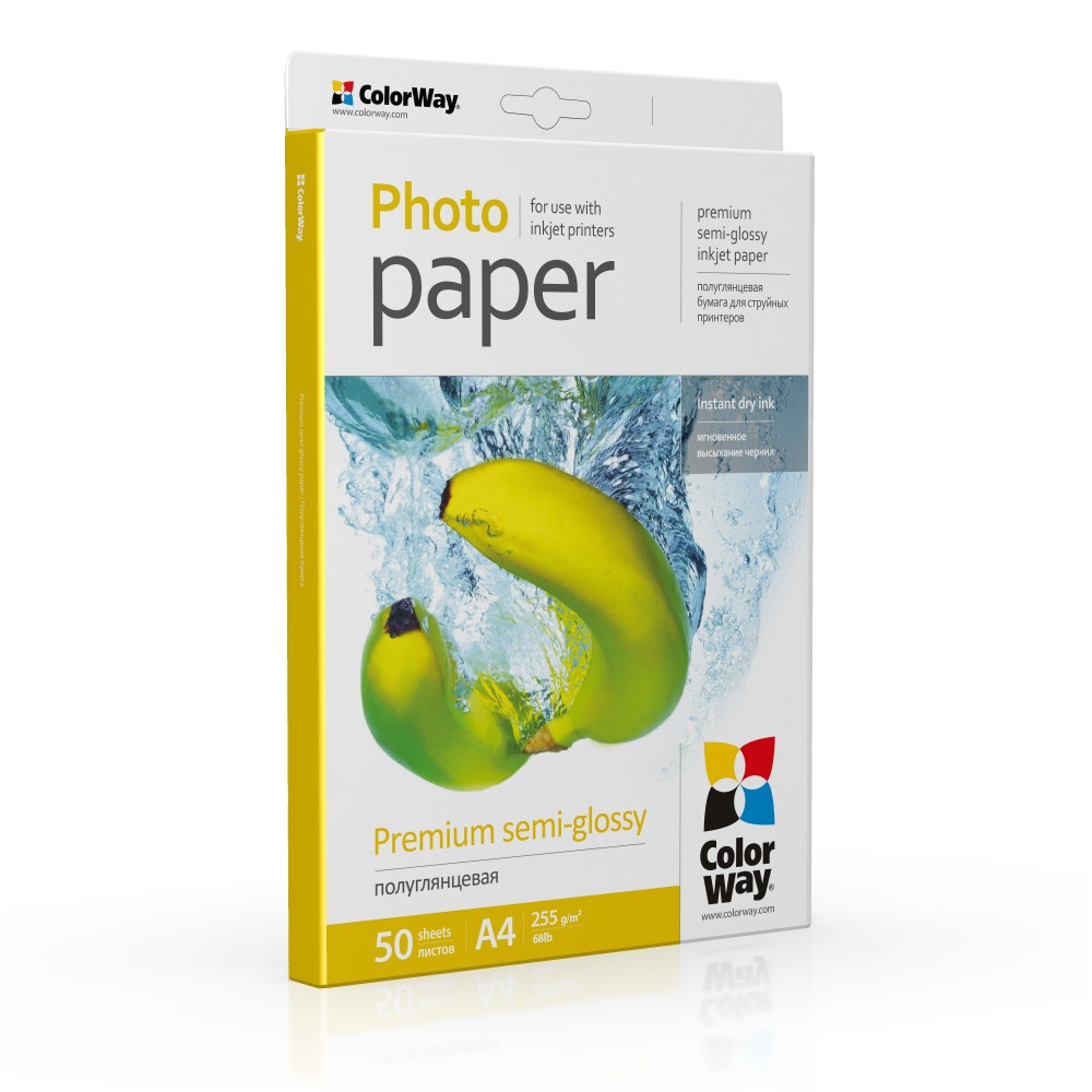 Pilt ColorWay Photo Paper, 50 sheets | 255 g/m² | A4 | Premium Semi-Glossy