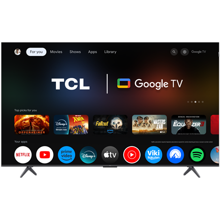 Pilt TCL 4K QLED TV | 75T8C | 75 | Smart TV | Google TV | Black